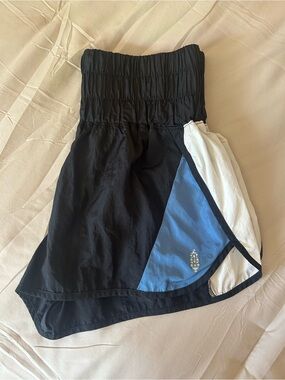 Free People Movement Athletic Shorts with Blue & White Panel